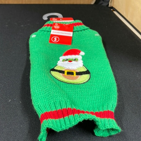 Dog sweater Christmas Santa, avocado - Picture 3 of 7